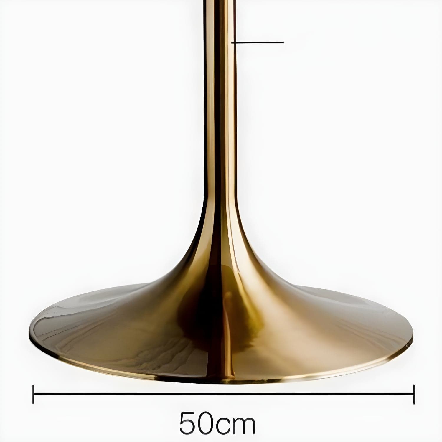Scandinavian Standard Height Round Wood-Top Dining Table, Metal Tulip Base, Simple Assembly thumbnail 9