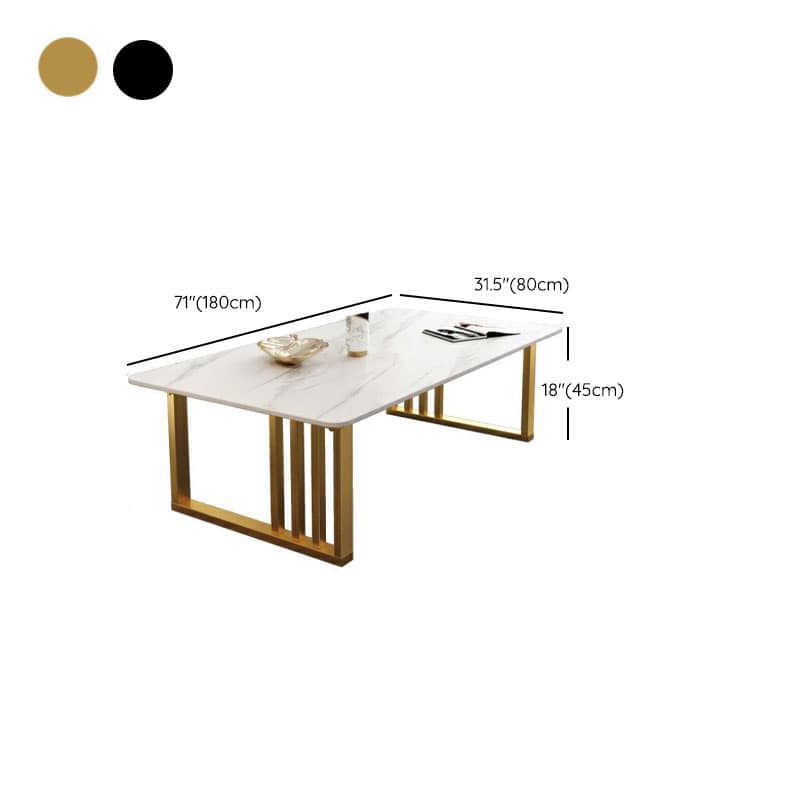Lavish/Mission Style White Sintered Stone Geometric Figure Single Side Table with Sledge Base thumbnail 15