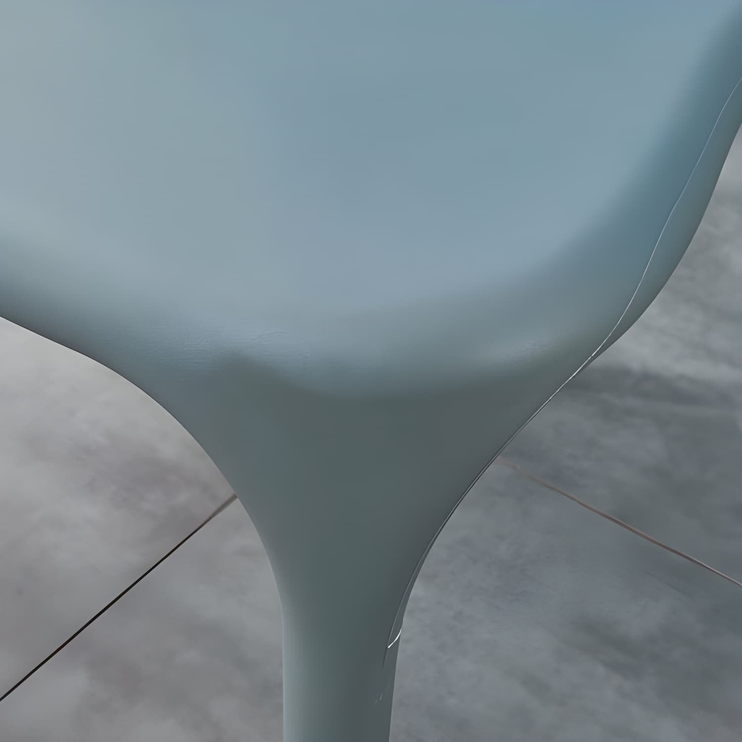 Glam Plastic Side Chair Matte Finish Open Back Dining Chair for Dinning Room thumbnail 23