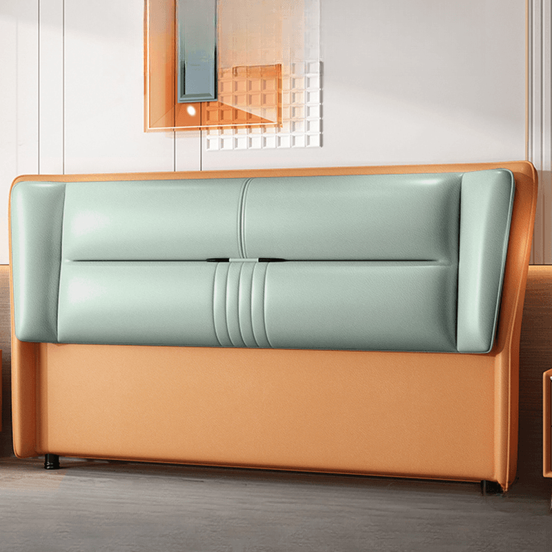 Trendy Panel Headboard in Natural Wood with No Distressing, Rectangle Shape for Twin XL/Full/Queen Bed, Featuring Sponge Upholstery and Standard Height thumbnail 4