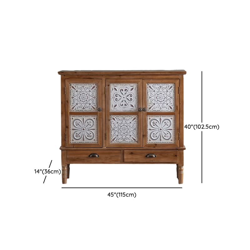 14.2'' Wood Rectangular Traditional Accent Cabinets with Drawers and Cabinet Included thumbnail 13