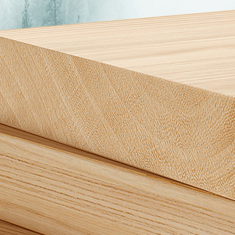 Modern Simple Style Panel Headboard in Natural Wood for California King/King/Queen Bed with No Distressing, Sponge Upholstery Fill, Free-standing Standard Installation, and Standard Height thumbnail 12