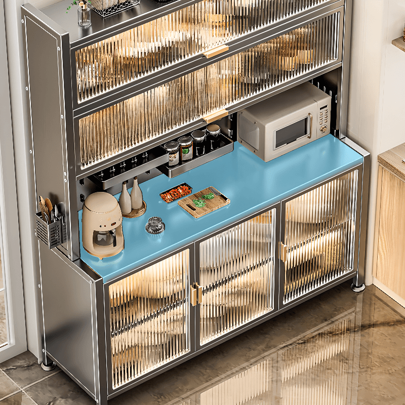 Modern Alloy Kitchen Storage, Alterable Shelf & Functional Storage Cabinet, 4 Doors/3 Doors/5 Doors, Standard thumbnail 3