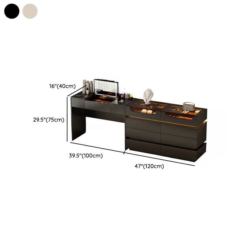 Lumber Vanity Set with Illumination Light, Scalable, Dividers, 2-in-1, Adjustable Touch and Brightness thumbnail 16