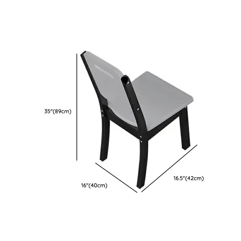 Stone Top Extendable Dining Set with Wood Legs Chairs for Home thumbnail 14