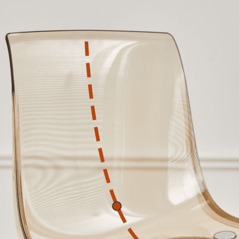 Art Deco Home Side Chair with Solid Back Panel, Metallic Metal Legs thumbnail 10