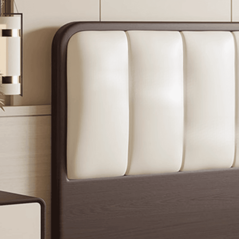Modern Simple Style Panel Headboard in Natural Wood with No Distressing, Rectangle Shape for Twin XL/Queen/California King Bed, Featuring Sponge Upholstery and Standard Height thumbnail 9