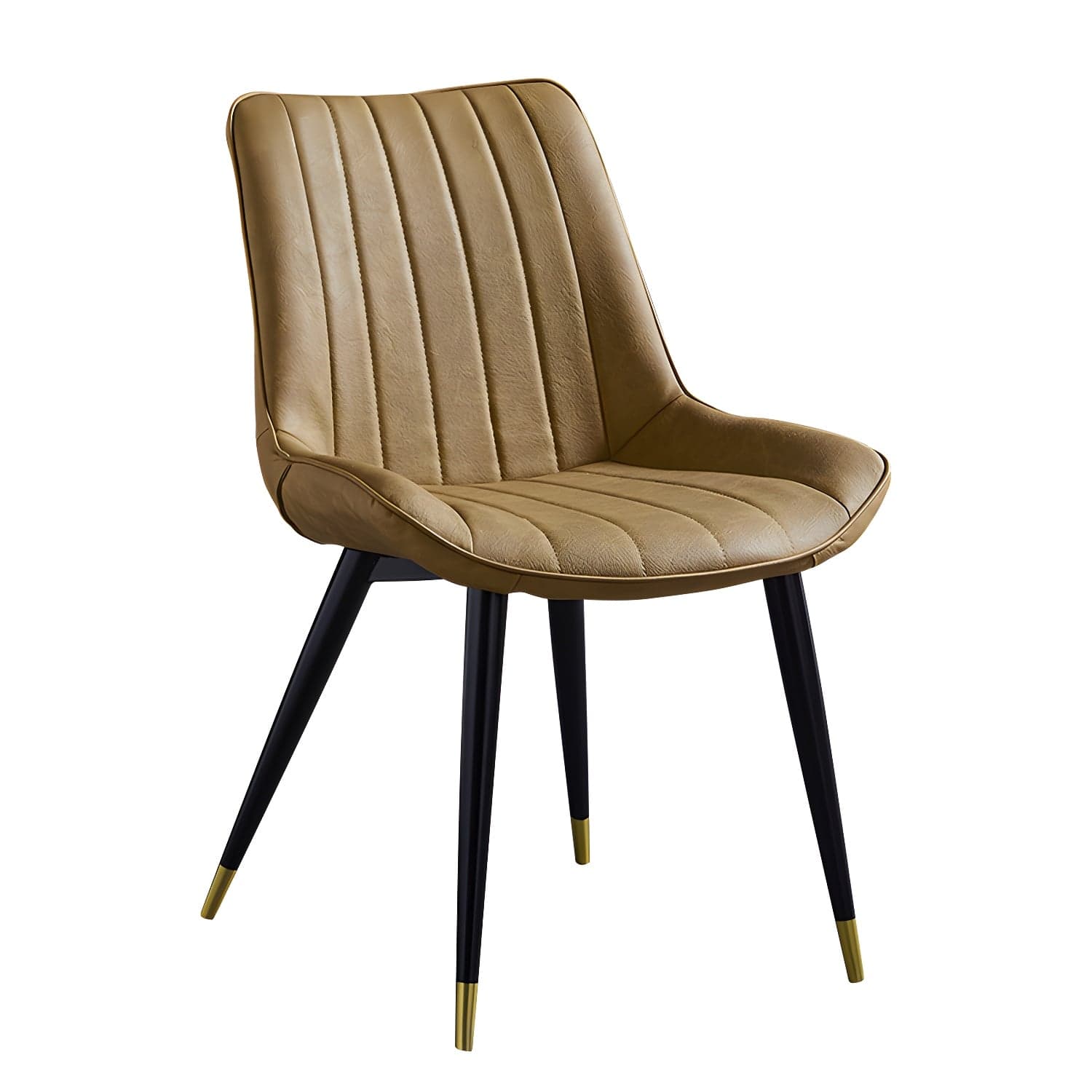Scandinavian Leather Restaurant Side Chair Matte Finish Parsons Dining Chair thumbnail 17
