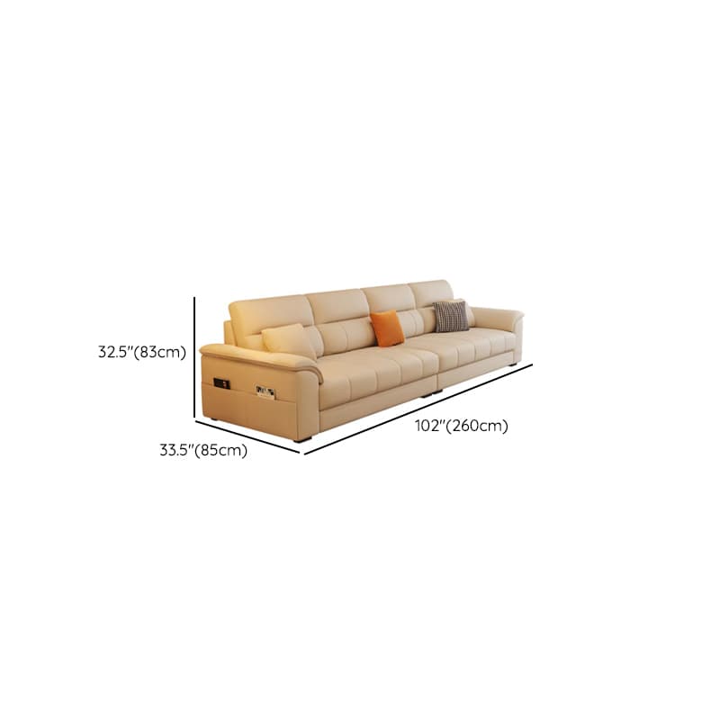 Straight/L-Shape Reversible/Horizontal Sofa/Sofa Recliner with Concealed Support & Natural Wood Frame thumbnail 9