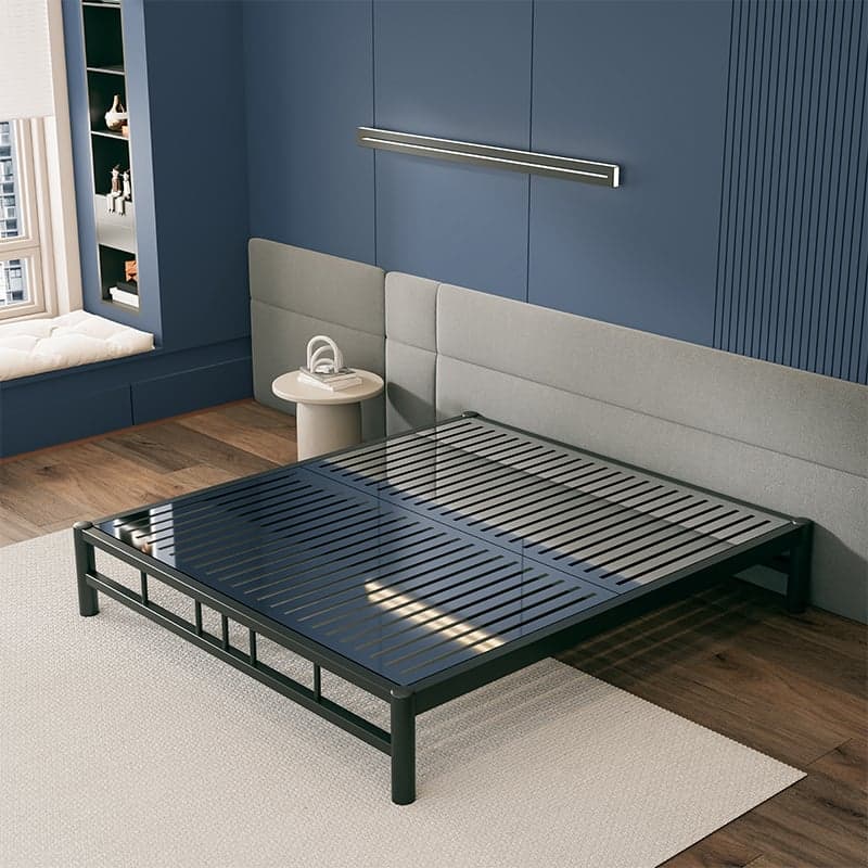 Solid Color Stainless Steel Platform Bed for Bedroom thumbnail 1