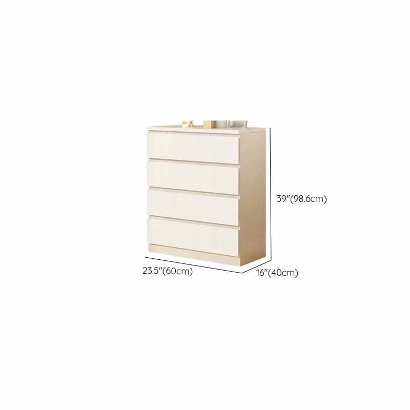 White Simple Manufactured Wood Console Dresser/Bachelor Chest/Lingerie Chest with 10/5/8 Drawers in Horizontal/Vertical Orientation thumbnail 8