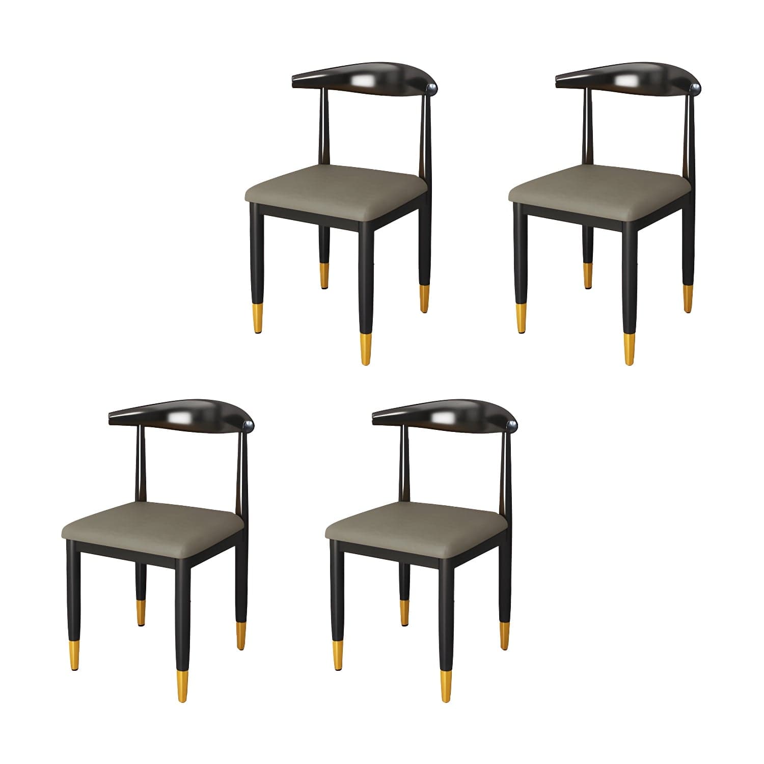 Indoor Open Back Dining Chair Industrial Upholstered Armless Chair thumbnail 8