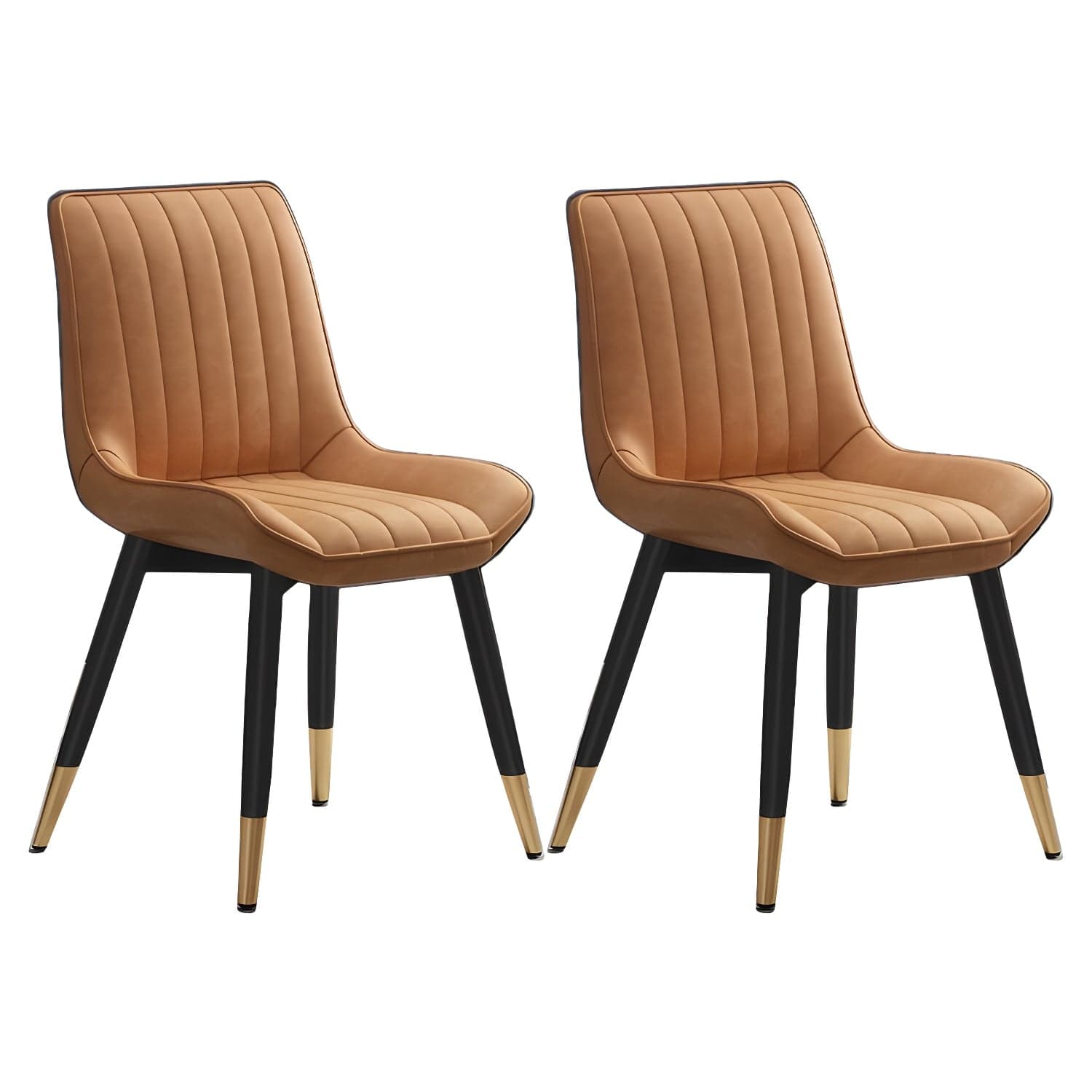 Glam Faux Leather Dining Chair Parsons Chair in Matte Finish for Home thumbnail 6