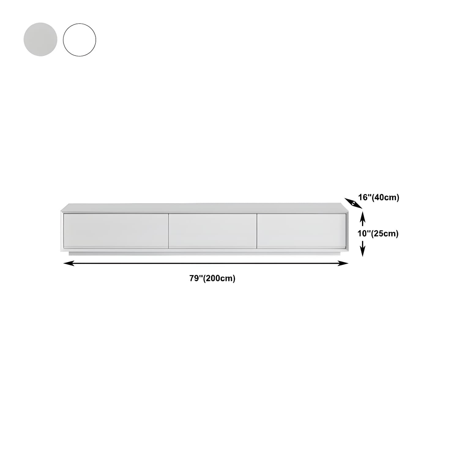 White Wood TV Stand Modernism TV Stand With Drawers for living Room thumbnail 21