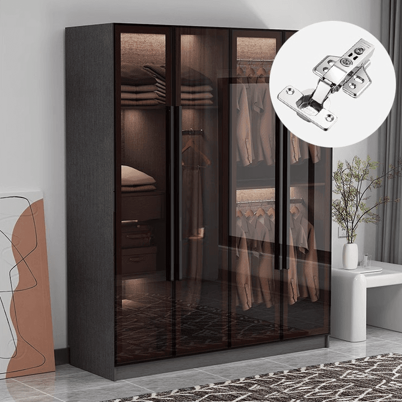 Charcoal Modish Timber Self-supporting Cabinet Armoire with Soft Close Drawer and Door, Hanging Rod thumbnail 8