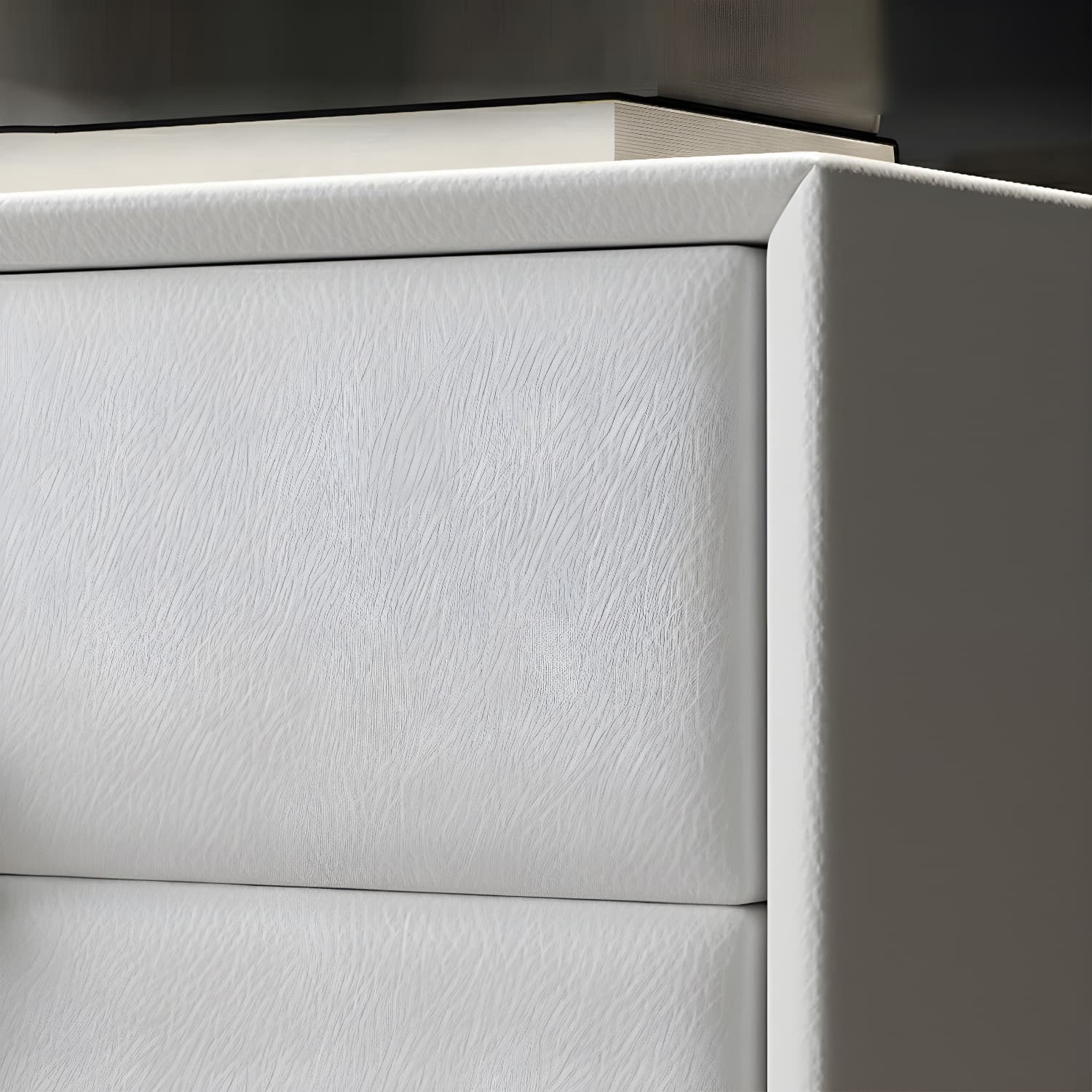 Glam Style Solid Wood Two Drawers Nightstand with Legs for Bedroom thumbnail 24