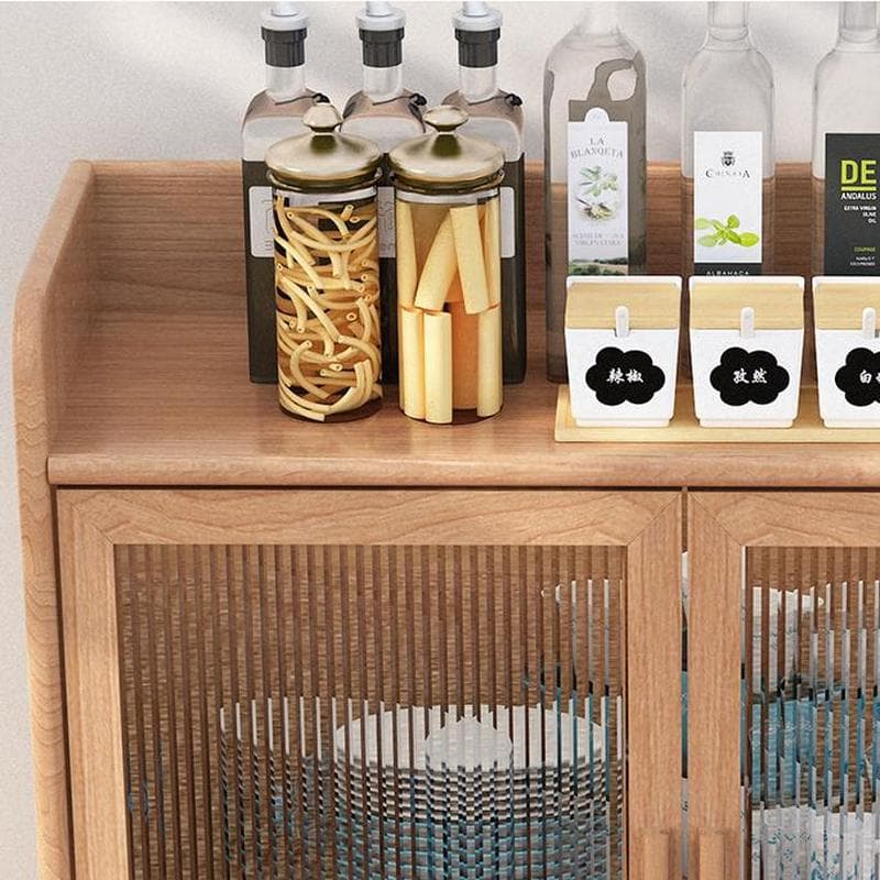 Scandinavian Style Narrow Wood Cabinet 40 cm Buffet & Sideboard Without Drawers Server thumbnail 10