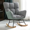 Upholstery Color Green Houndstooth