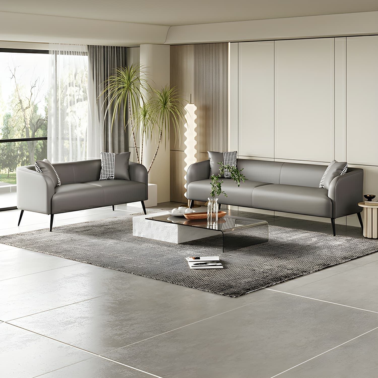 3-Seater Modern 69" L Standard Sofa with Tight Back for Living Room thumbnail 13
