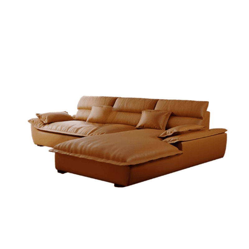 Modern Simple Style Midnight Black/Sepia/Chalk L-Shape Sofa Recliner Seats 5 thumbnail 10
