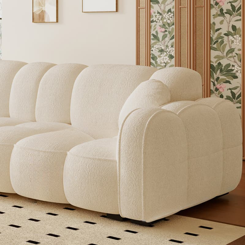 Drawing Room Standard Sofa in Midnight Black/Light Gray/Light Brown with Armrest thumbnail 11