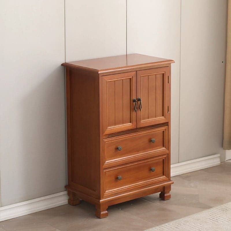 Scandinavian Narrow Metal Lingerie Chest/Semainier, Features 1 Cabinet and Included Shelves - image 6