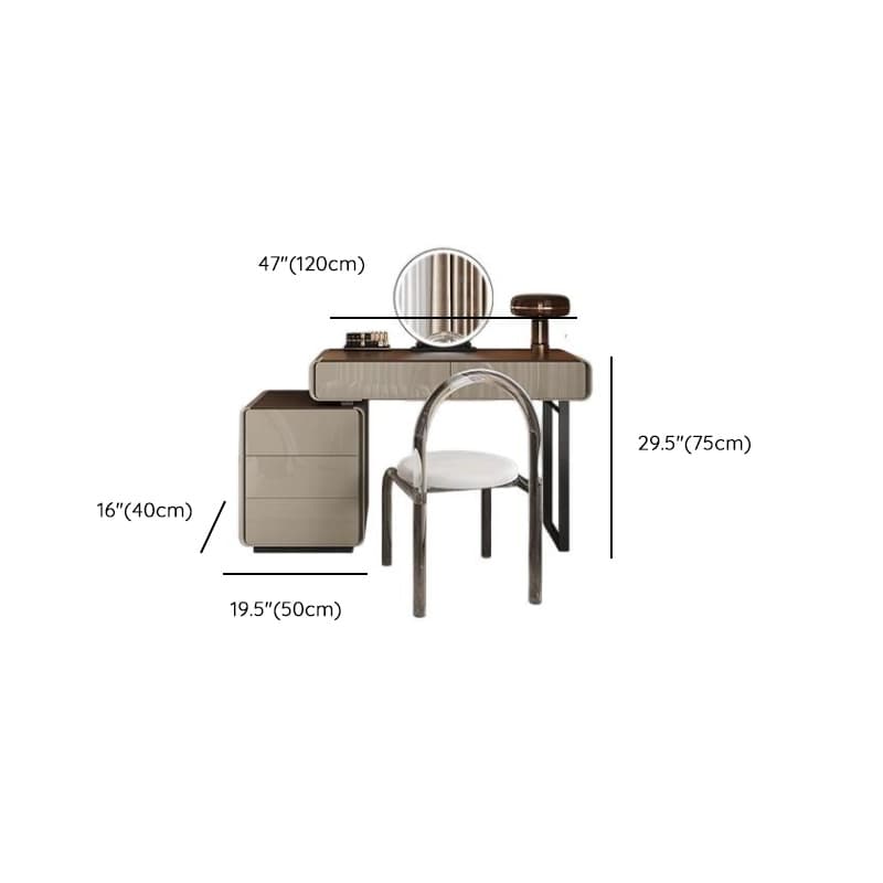 Multi-Purpose Vanity Set with Lighting, Scalable Telescopic Design, Push-Pull 2-in-1 Vanity, Adjustable Touch and Brightness thumbnail 18