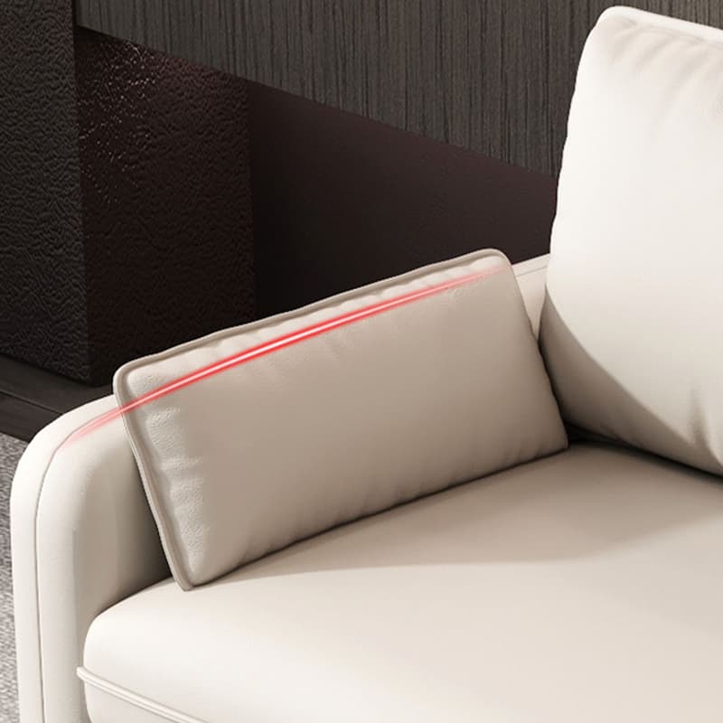 Modern Solid Color Loveseat with Square Arm and Wide Pillow Back for Living Spaces thumbnail 15