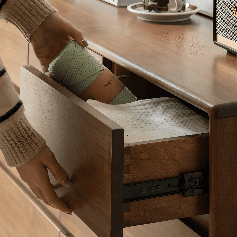 Modish Horizontal/Vertical Cocoa Double Dresser/Lingerie Chest in Raw Wood with 5 Drawers/7 Drawers/6 Drawers thumbnail 6