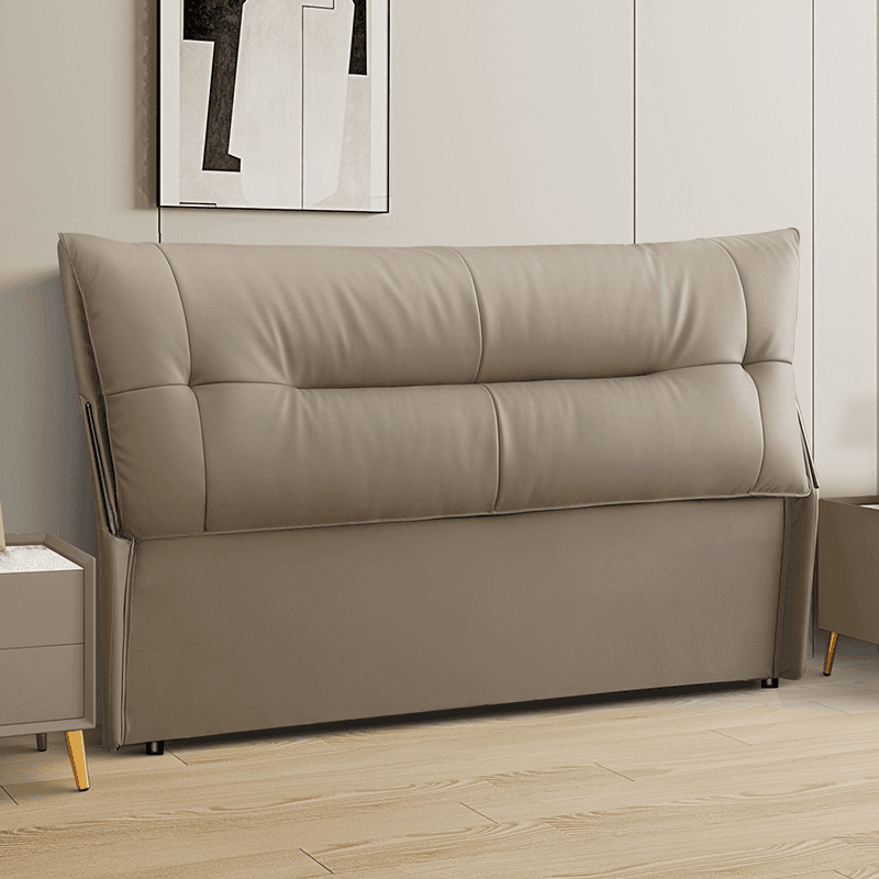Simplistic Style Panel Headboard with No Distressing, Piled Tufted Rectangular Shape for King/Queen/Full Bed, Cotton Upholstery Fill, Standard Height thumbnail 4