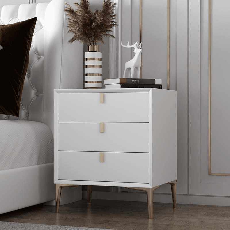 Modern Lumber Nightstand With Drawer Storage & Leg, 3 Drawers/2 Drawers thumbnail 21