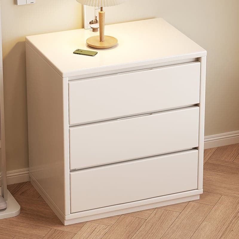 Modern Simple Style Rectangular Detached Decorative Cabinet with Scratch-immune Rubberwood, Chalk/Sepia/Wood Color Top, and Soft Close Drawer thumbnail 1