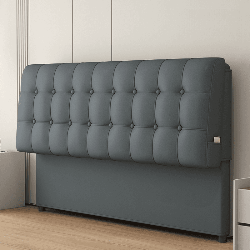 King(76"W x 80"L)/Queen(60"W x 80"L)/Full(54"W x 75"L) Button-tufted Rectangular Panel Headboard with Sponge, Wood Frame and With Legs, Standard（36-55“） H thumbnail 3