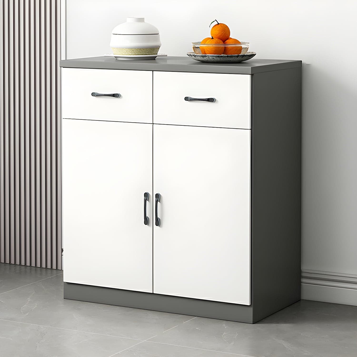 Modern Wood Sideboard Credenza with Drawers and Cabinets - Functional Storage Solution thumbnail 1