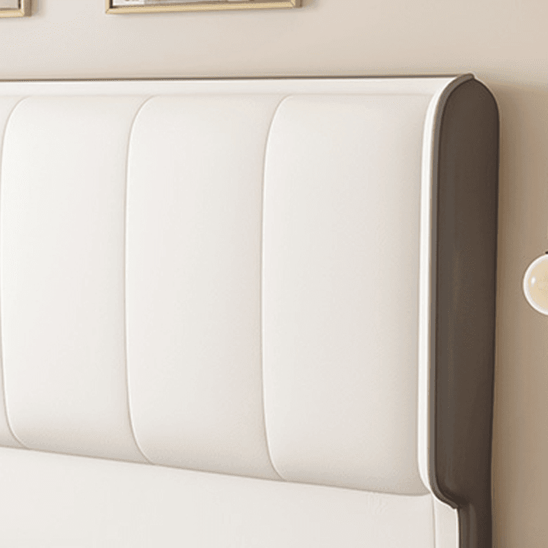 Trendy Panel/Wingback Headboard in Natural Wood with No Distressing, Rectangle Shape for King/Queen/Full Bed, Sponge Upholstery Fill, Standard Height thumbnail 7