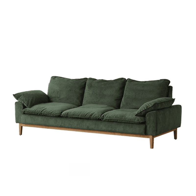 Contemporary Seats 2/1 Person Straight/L-Shaped Horizontal Left Sofa Couch /Chaise with Natural Wood Frame thumbnail 10