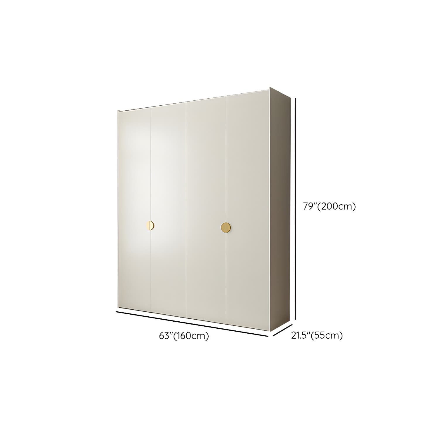 Engineered Wood Wardrobe Cabinet Modern Wardrobe Closet with Shelves for Home thumbnail 11