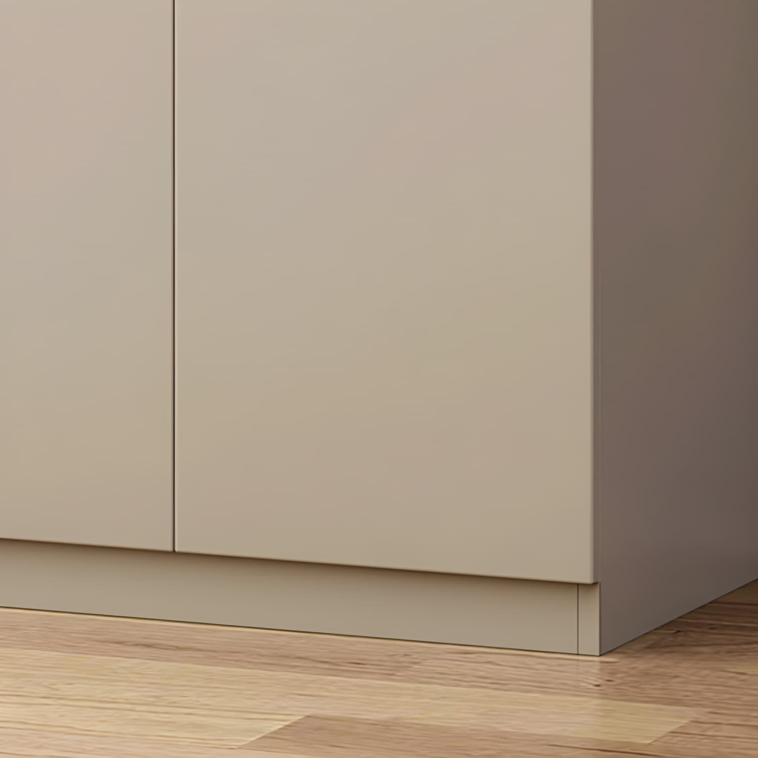 Contemporary Champagne Engineered Wood Shelves Included Sideboard with Doors thumbnail 7