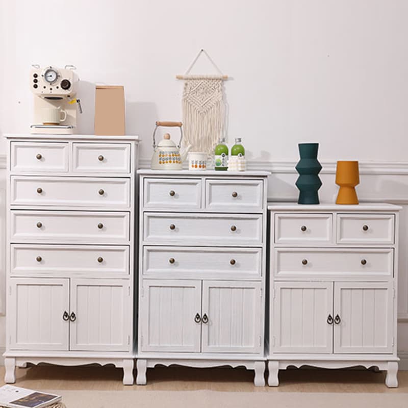Scandinavian Narrow Metal Lingerie Chest/Semainier, Features 1 Cabinet and Included Shelves - image 13
