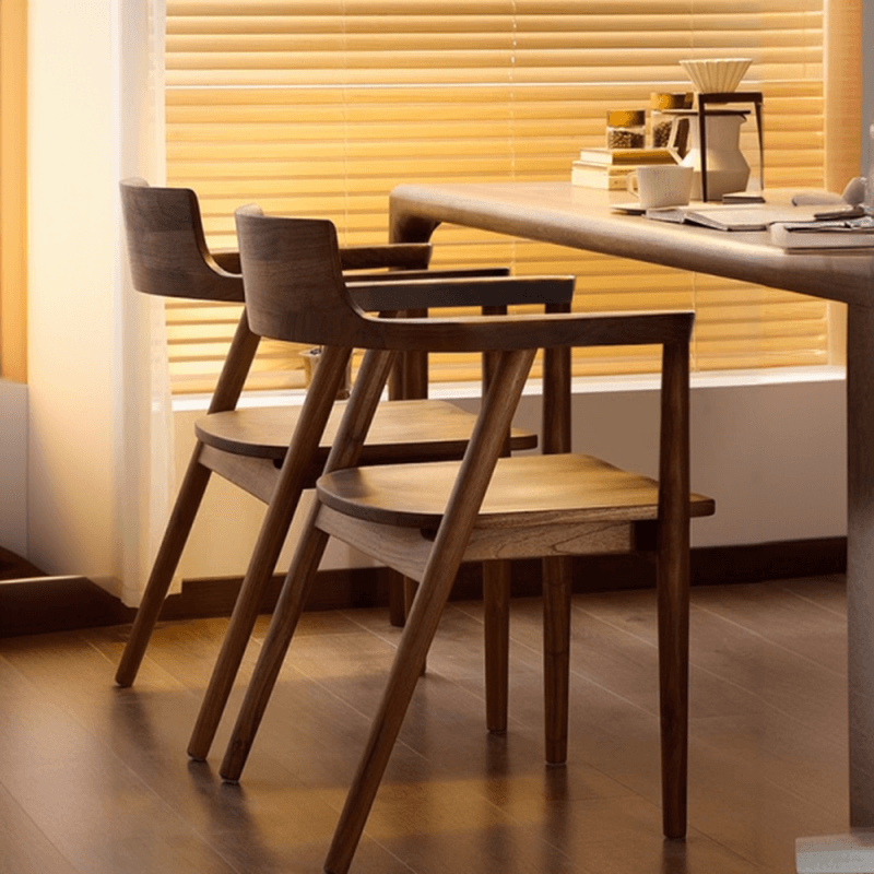 Casual Arm Chair with Uncovered Back, Upholstered, Walnut Timber Legs, Armrest, and Firm Stability thumbnail 5