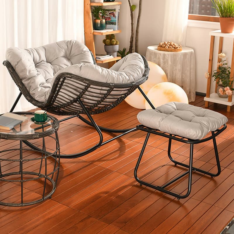 Ergonomic and Stationary Cotton Nursery Recliner with Back thumbnail 18