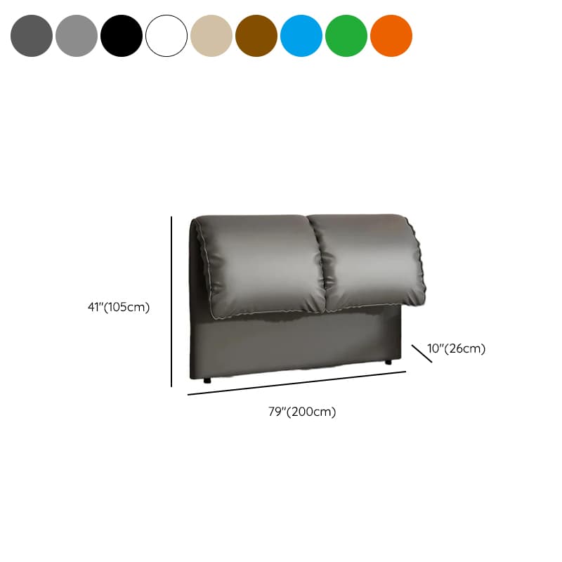 Art Deco Style Panel Headboard in Pine Wood with No Distressing, Rectangle Shape for Full/Queen/Twin XL Bed, Cotton Upholstery, Standard Height thumbnail 19