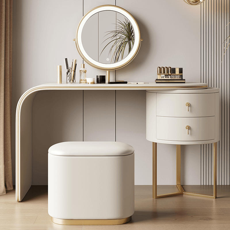 Illuminating Vanity Set with Adjustable Touch & Adjustable Brightness, with Desk thumbnail 5
