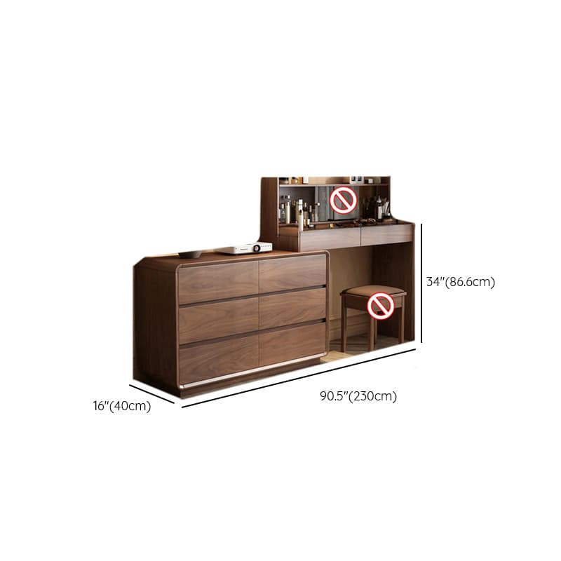 Multi-Purpose Vanity Set/Makeup Vanity with Scalable Telescopic and Push-Pull 2-in-1 Feature thumbnail 5