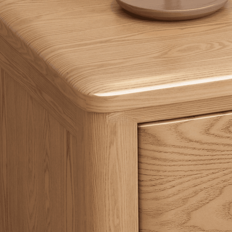 Contemporary Timber Nightstand With Drawer Storage with 2 Drawers/3 Drawers & Leg thumbnail 9