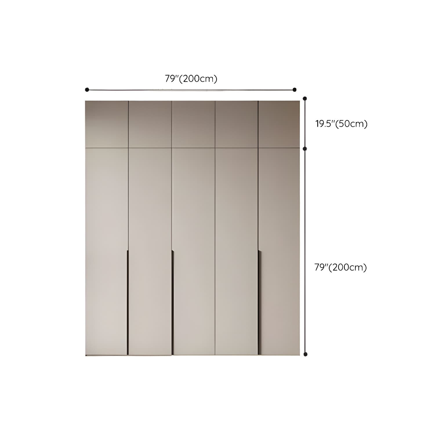 Modern Grey Wood Armoire with Solid Construction and Limited Warranty thumbnail 37