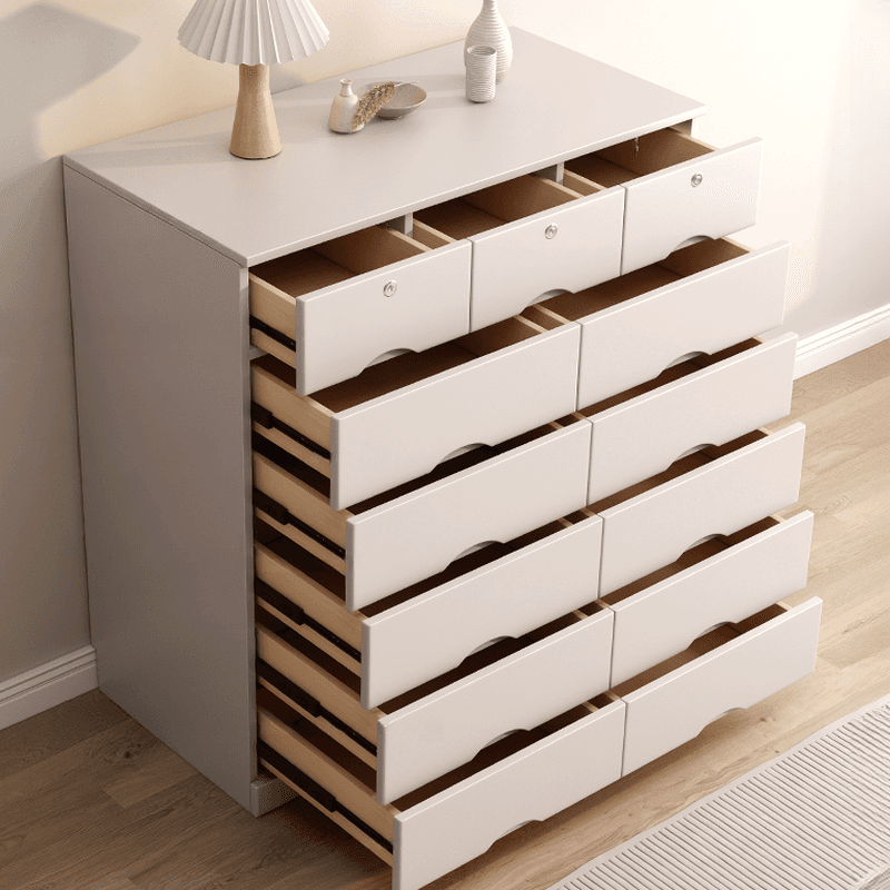 Light Gray Simple Cube Console Dresser for Parlor thumbnail 2