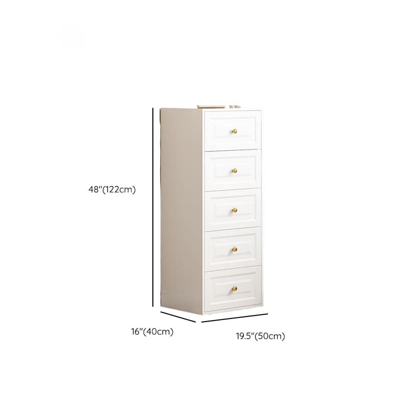 Chalk Casual Metal Bachelor Chest/Semainier with 5 Drawers/3 Drawers/4 Drawers in Vertical/Horizontal Orientation thumbnail 23