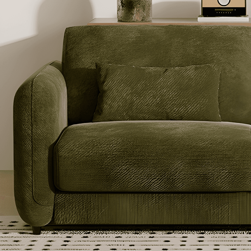 Modish Solid Color Scratch-durable Standard Sofa/Loveseat in Light Gray/Mocha/Off-White for 2-seater thumbnail 8