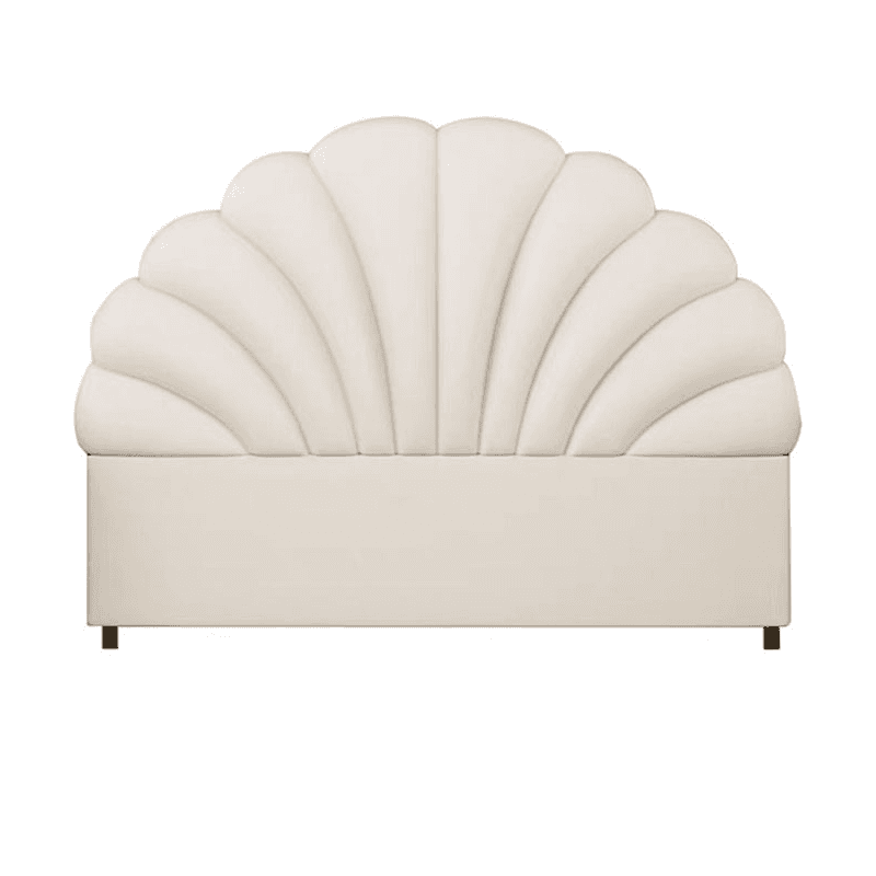 Modish Style Panel Headboard with No Distressing in Timber, Featuring Arched Shape for Twin XL/Full/Queen Bed, Sponge Upholstery Fill, Standard Height thumbnail 9